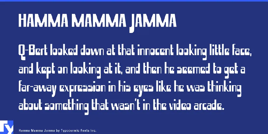 Hamma Mamma Jamma font