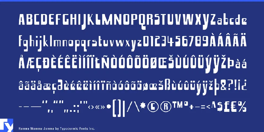 Hamma Mamma Jamma font