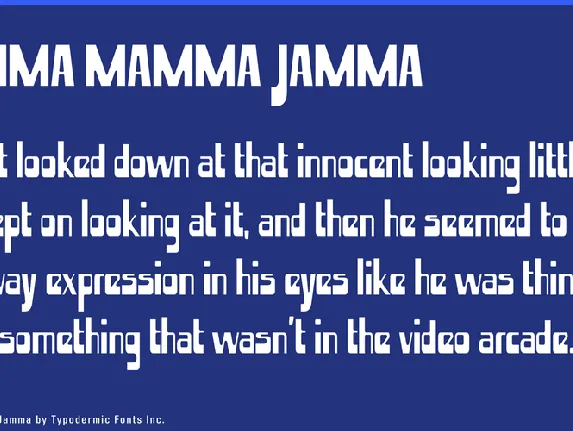 Hamma Mamma Jamma font