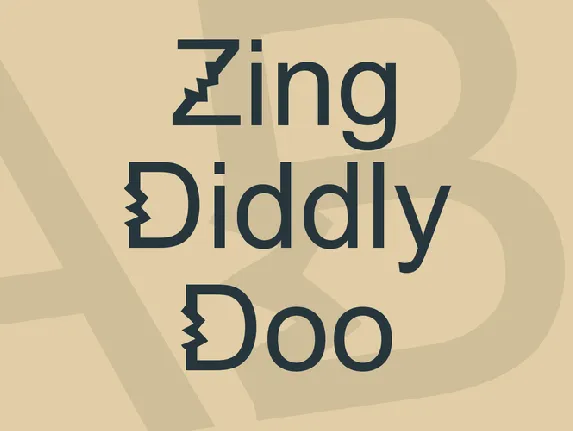 Zing Diddly Doo font