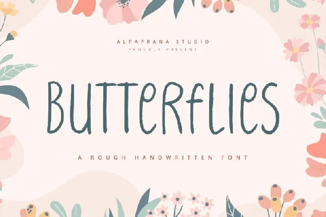 Butterflies font