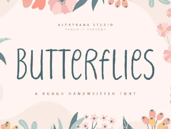 Butterflies font