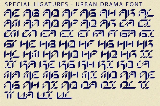 Urban Drama font