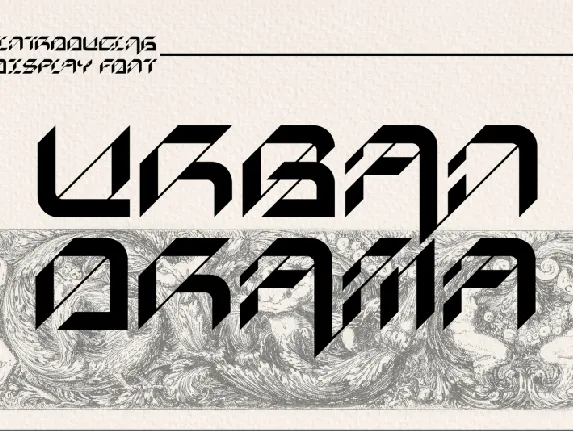 Urban Drama font