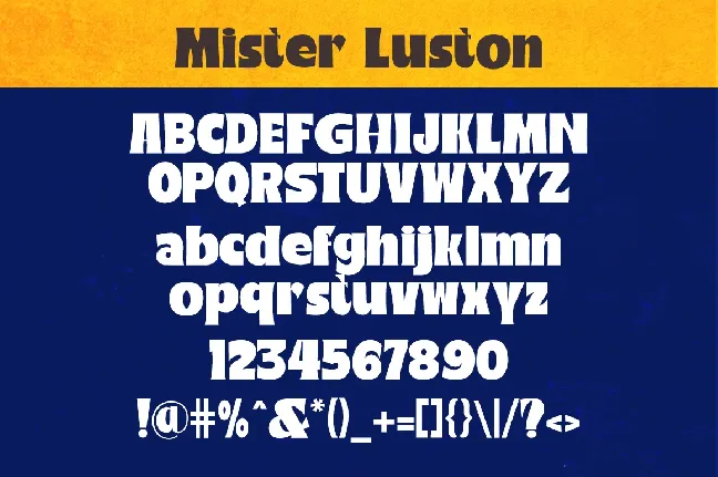 Mister Luston font