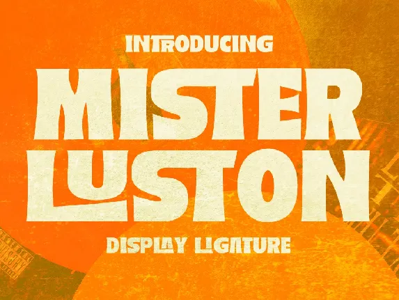 Mister Luston font