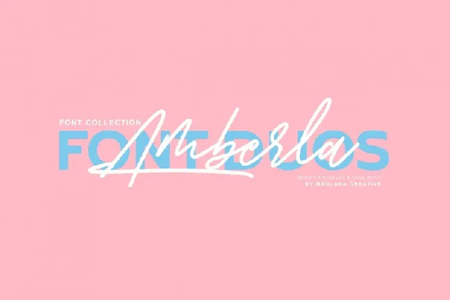 Amberla Signature font