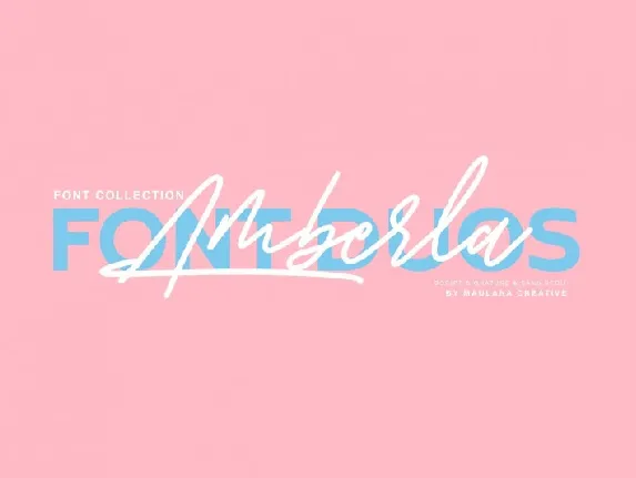 Amberla Signature font