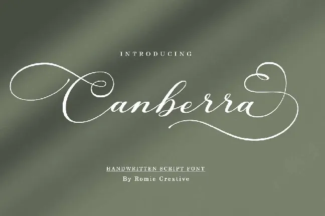 Canberra font