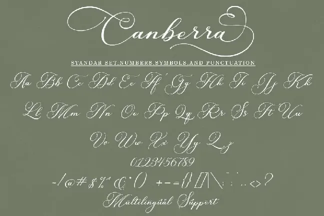 Canberra font