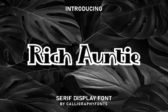 Rich Auntie Demo font