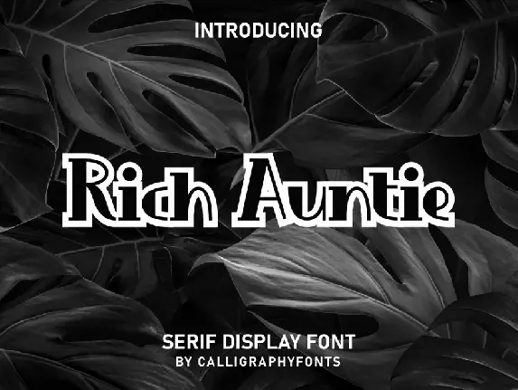 Rich Auntie Demo font