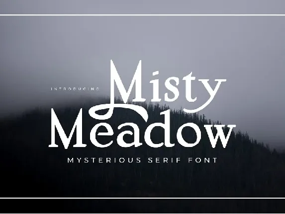 Misty Meadow font