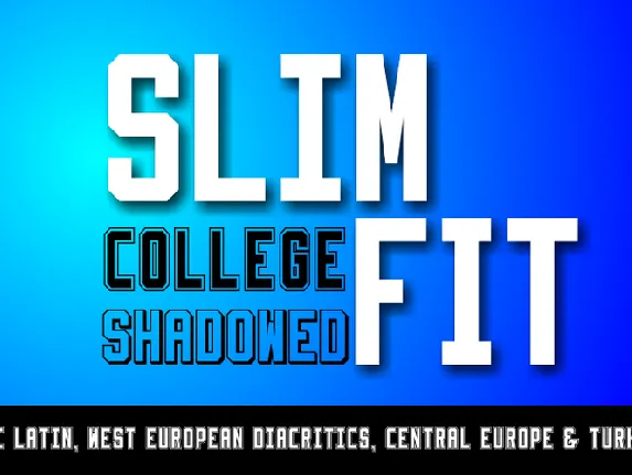 Slimfit font