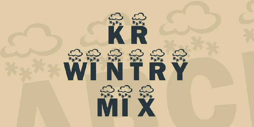 KR Wintry Mix font