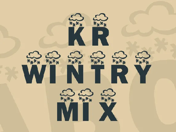 KR Wintry Mix font