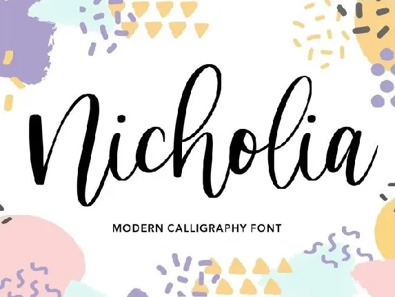 Nicholia Modern Calligraphy font