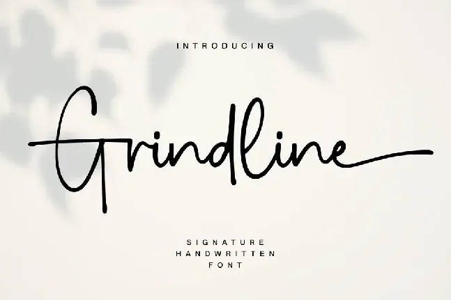 Grindline font