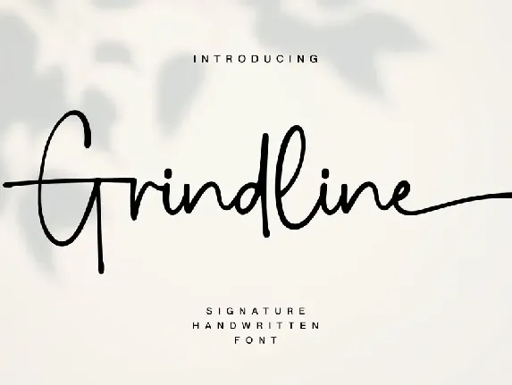 Grindline font