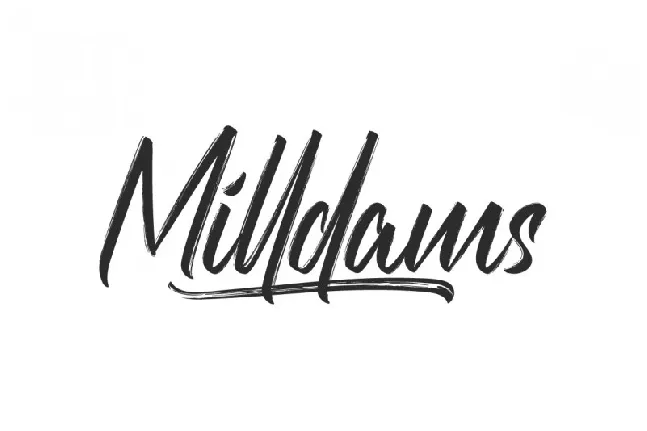 Milldams font