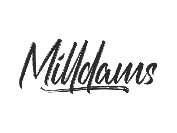 Milldams font