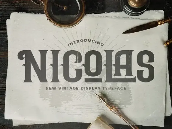 Nicolas Display font