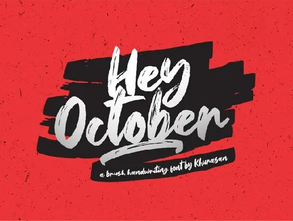 Hey October font