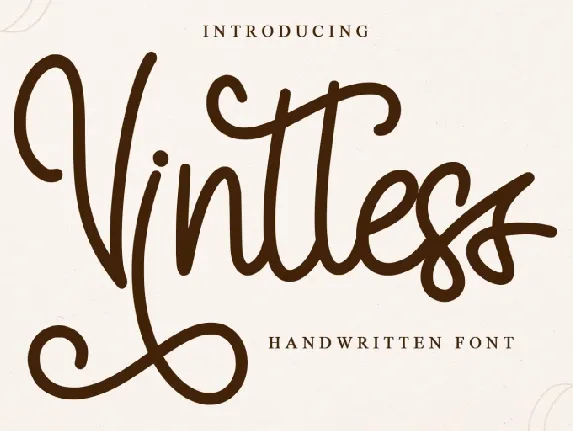 Vintless - Personal Use font