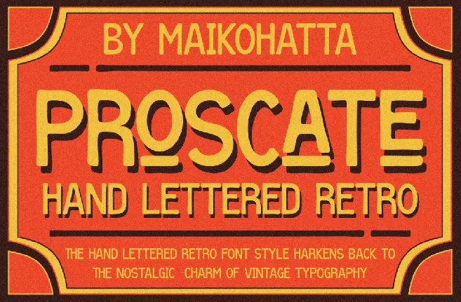 PROSCATE font