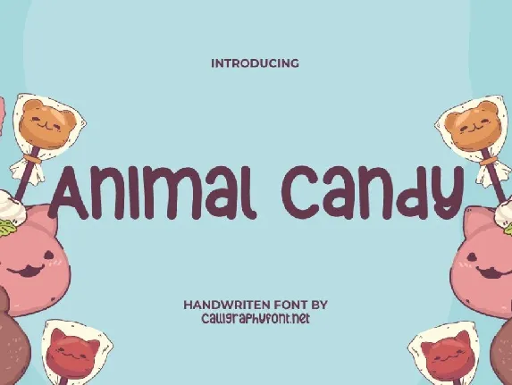 AnimalCandyDemo font