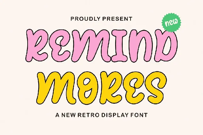 REMIND MORES font