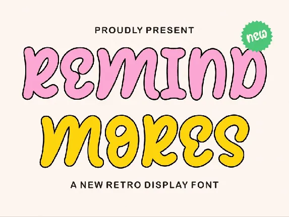 REMIND MORES font