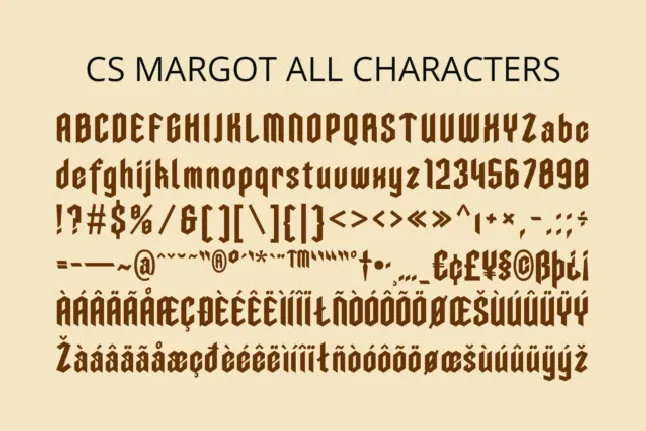 CS Margot font