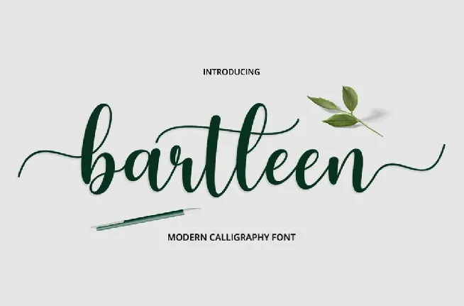 Bartleen font