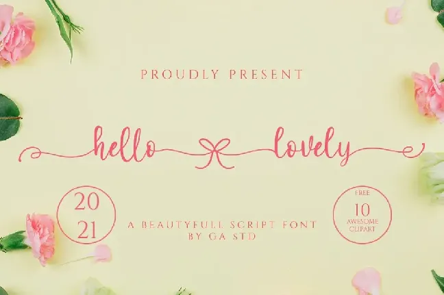 Hello Lovely font