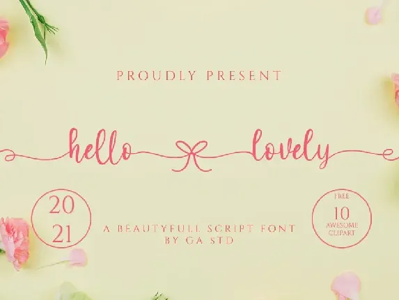 Hello Lovely font