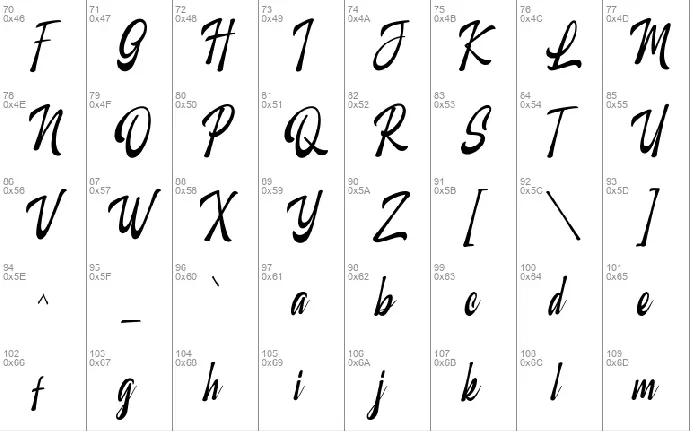 Marchlike font