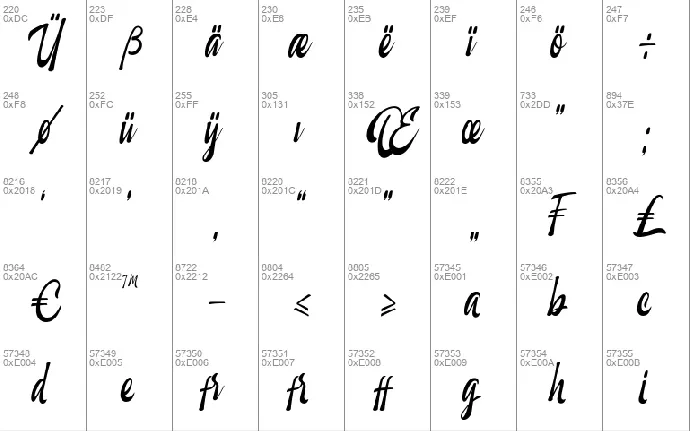 Marchlike font