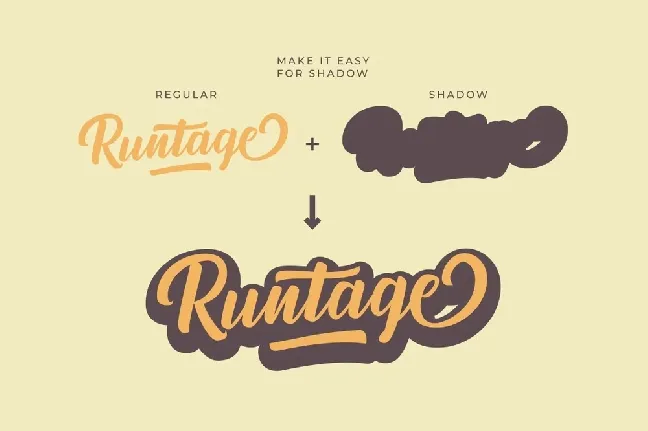 Runtage font