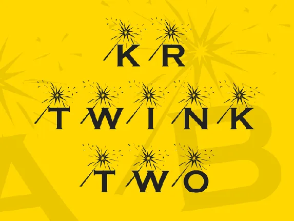 KR Twink Two font