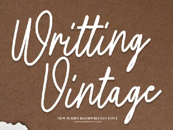 Writting Vintage Script font