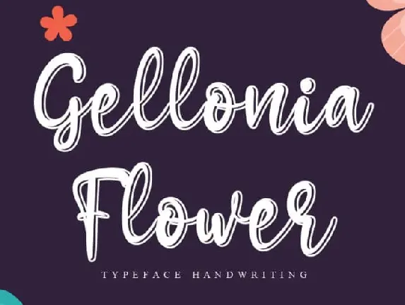 Gellonia Flower Script font