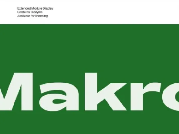 Makro Family font