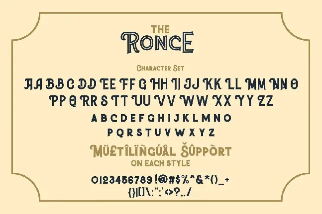 Ronce font