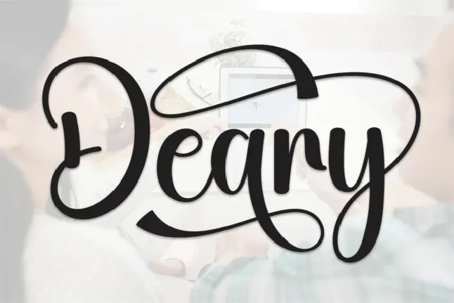 Deary Script font