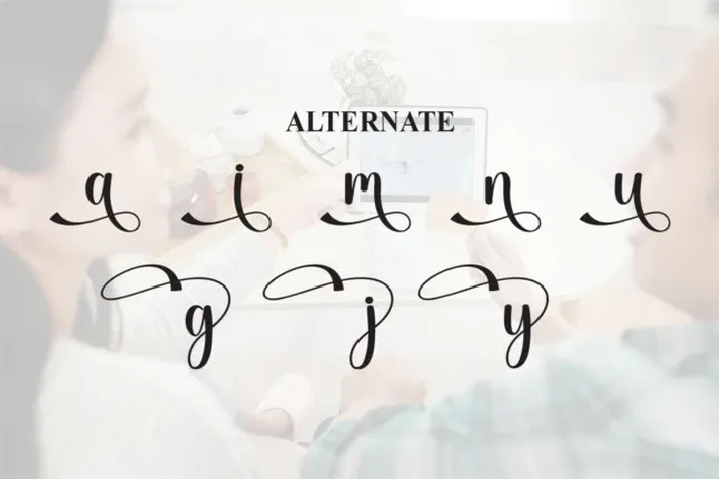 Deary Script font