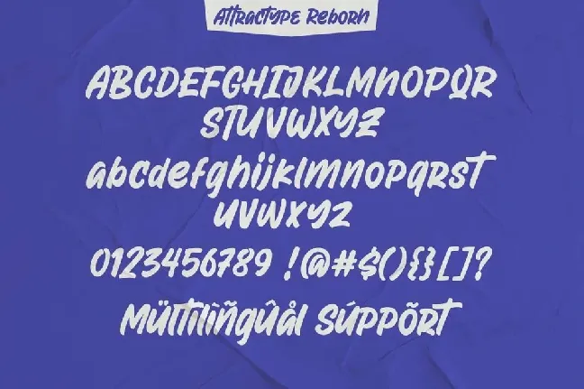 Attractype Reborn font