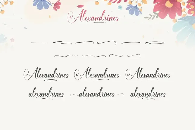 Alexandrines Demo font