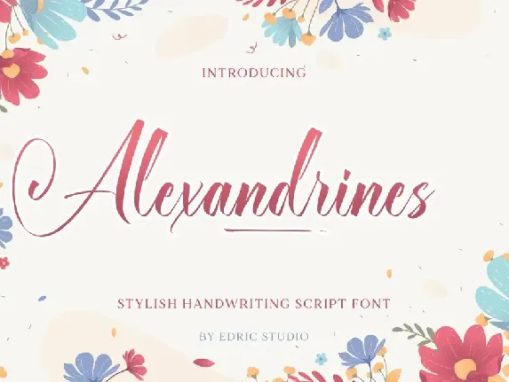 Alexandrines Demo font