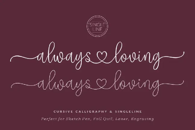 Alwaysloving font